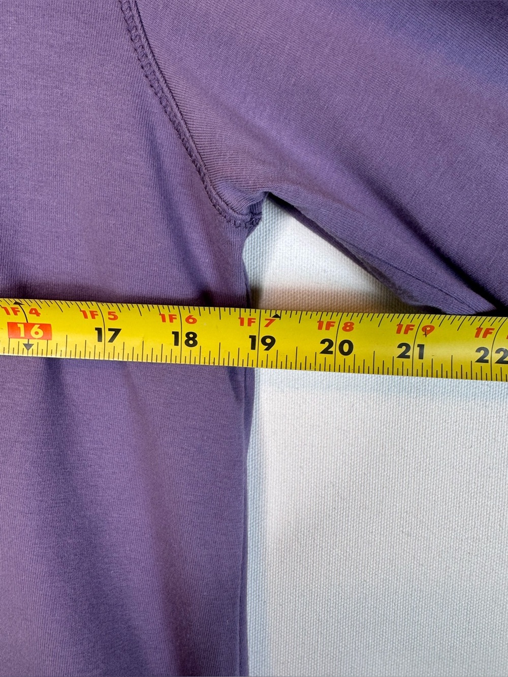 Lulu‎ B 3/4 Sleeve Top cotton spandex wood buttons layered hem size small purple - Picture 5 of 8